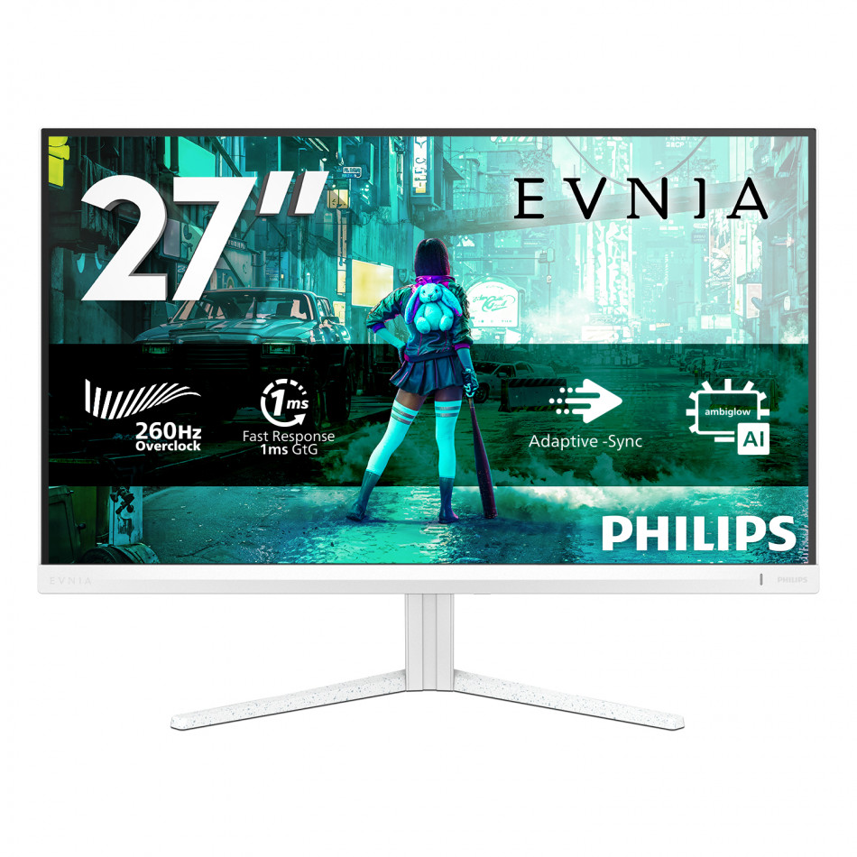 27M2N3201PL/00 pantalla para PC 68,6 cm (27") 1920 x 1080 Pixeles Full HD LCD Blanco