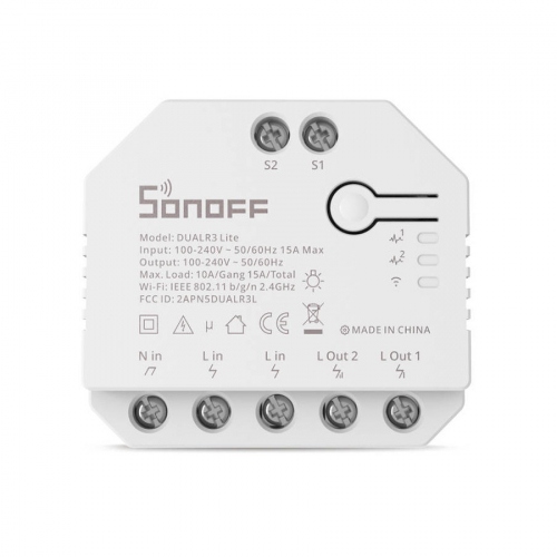 Interruptor Doble WiFi Persianas SONOFF DUAL-R3-Lite