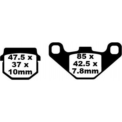 Pastillas de freno TT Sport de carbono EBC FA083/2TT