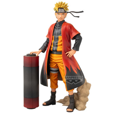 Figura banpresto naruto shippuden premium naruto uzumaki [the brush] 30cm