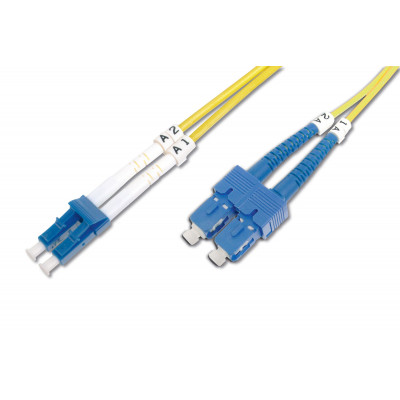 Cable de conexión modo único de fibra óptica, LC/SC