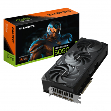 GIGABYTE GeForce RTX 5090 WINDFORCE OC 32G Tarjeta Gráfica - 32GB GDDR7, 512 bits, PCI-E 5.0, 2467MHz Frecuencia Base, 3 x DP 2.1a, 1 x HDMI 2.1b, NV