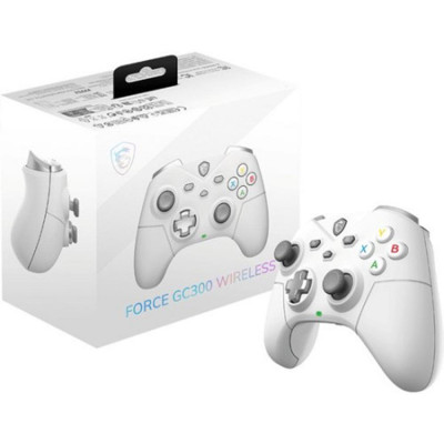 Gamepad msi force gc300 inalambrico blanco