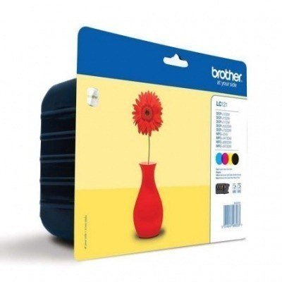 Brother LC121 Pack de 4 Cartuchos de Tinta Originales - LC121VALBP