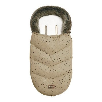 Saco cubrepiés Luxury Fur Dots Beige