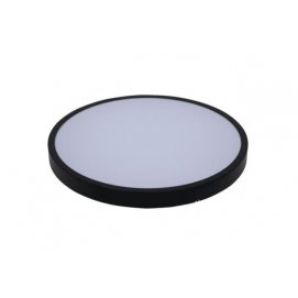 Plafón LED superficie Silver Electronics Hydra, redondo, 34 cm, 2400 lúmenes, CCT 3k-4k-6.5k, 24W, negro