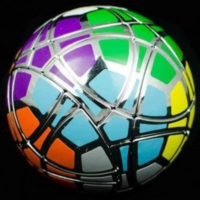 Cubo de rubik bola calvin's megaminx traiphum ball plata