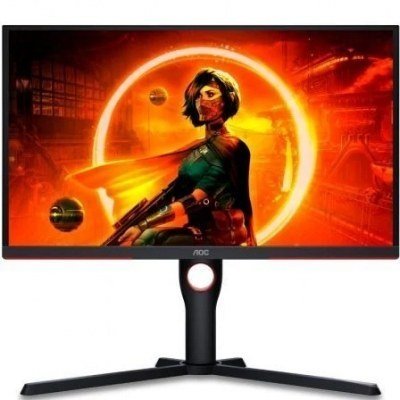 Monitor Gaming AOC 25G3ZM/BK 24.5/ Full HD/ 0.5ms/ 240Hz/ VA/ Negro y Rojo
