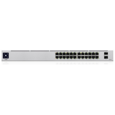 Ubiquiti - UniFi 24-Port PoE Gestionado L2/L3 Gigabit Ethernet PoE 1U Plata