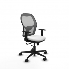 Piqueras y Crespo Jorquera traslack malla gris bali blanco brazos 1D base nailon ruedas 65mm nailon