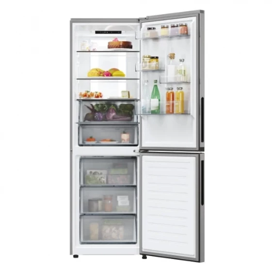 Frigorífico combi Candy ECN4CQTEX186, 185 x 59,5 x 66,7 cm, No Frost, clase E, 270 kWh/año, 38 dB, 355 litros, WiFi, inox - imagen 2