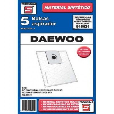 PAQUETE BOLSA ASPIRADOR SINTETICA 621