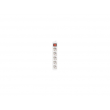 Lanberg PS1-05F-0300-W base múltiple 3 m 5 salidas AC Interior Blanco