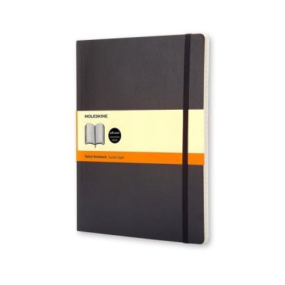 MOLESKINE Cuaderno Classic tapa blanda 192 paginas liso x-large negro