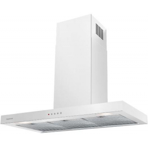 Campana decorativa de pared horizontal Mepamsa STILO NEO 90 BLANCA, t-invertida, 90 cm, 710 m3/h, clase B, 3 velocidades + intensiva, 69dB, luz LED, blanco mate