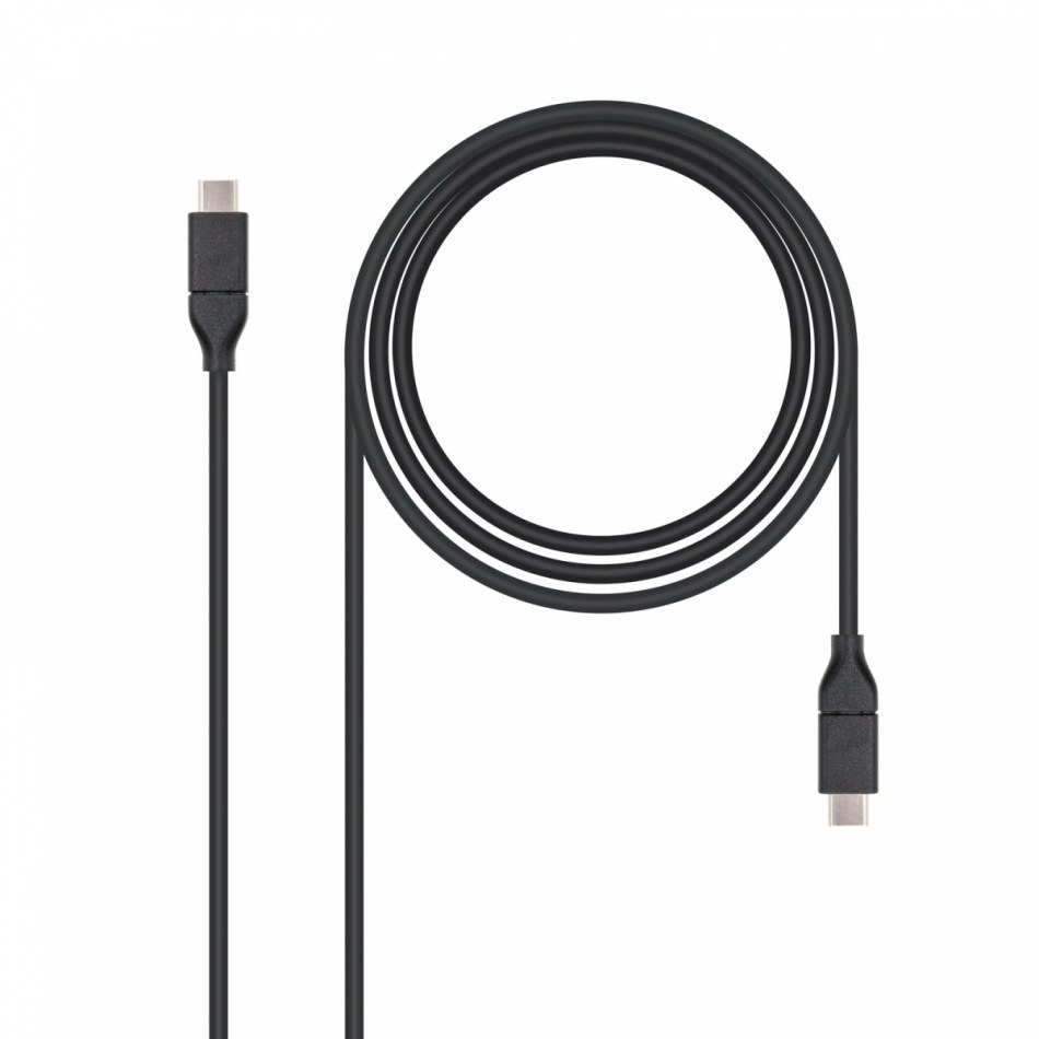 Nanocable USB 3.1, 1m cable USB 3.2 Gen 2 (3.1 Gen 2) USB C Negro