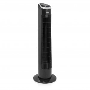 Ventilador de torre Tristar VE5865, 76 cm, con mando a distancia, temporizador, negro