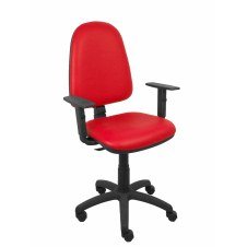 Piqueras y Crespo Silla Ayna similpiel rojo brazos regulables