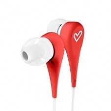 Auriculares micro energy sistem style 1+ rojo in - ear - microfono - control voz - cable plano