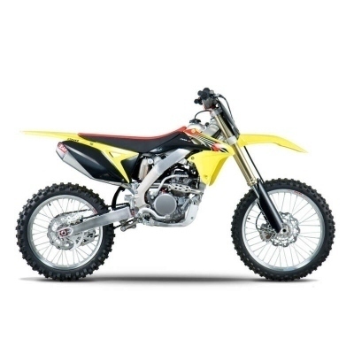 Linea completa escape Yoshimura RS-4, acero inox, Silencioso aluminio y tapa carbono, Suzuki RM-Z250 218310D320