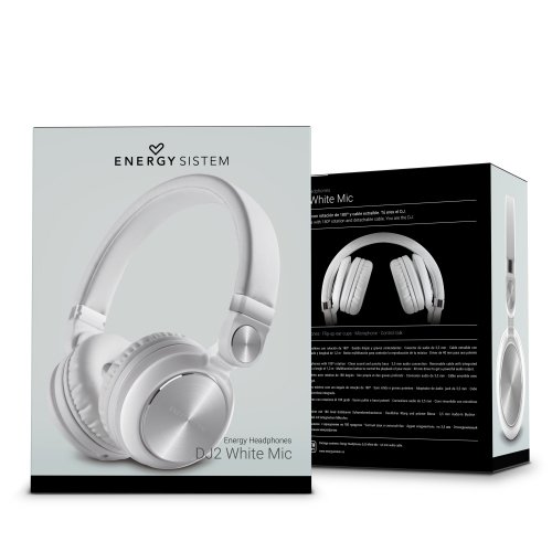 Energy Sistem Auriculares DJ2 White con Microfono