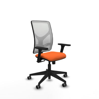 Motilla sincro malla blanca bali naranja brazos 3D base piramidal ruedas 65mm engomadas