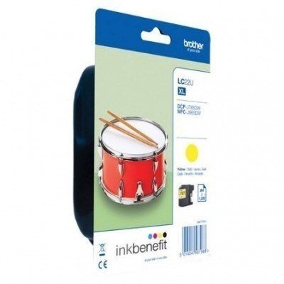 Brother LC22U Amarillo Cartucho de Tinta Original - LC22UYBP