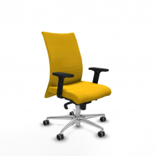 Piqueras y Crespo Albacete confidente sincro bali amarillo brazos 2D base aluminio ruedas 65mm engomadas