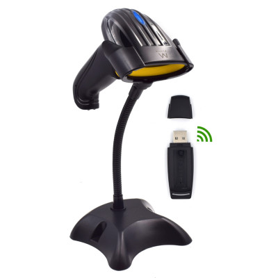 Ewent EW3430 Lector de códigos de barras portátil 1D LED Negro