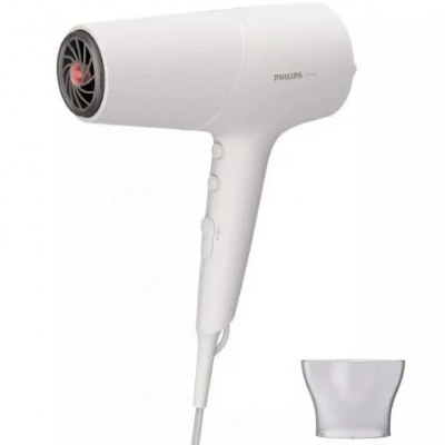 Secador Philips 5000 series BHD501/ 2100W/ Blanco/ 1 Accesorio