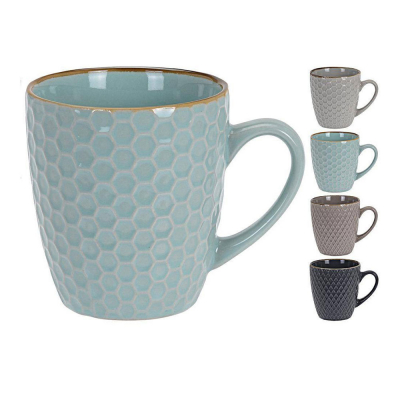 Juego de 4 tazas de café 200 ml colores surtidos