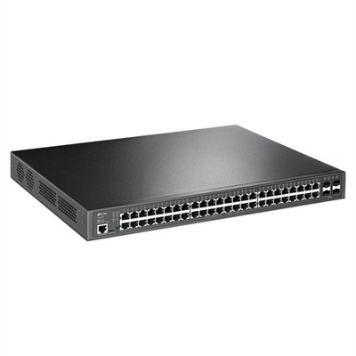 SWITCH GESTIONABLE L2 TP-LINK TL-SG3452 48P GIGA L2 POE+ (384W) MAS 4 RANURAS GIGABIT SFP PUERTO DE CONSOLA RJ45/MIRO-USB RACK 1U 19