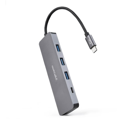 HUB Usb-C a 3xUsb 3.0/H+1xUSB-C/H Nanocable
