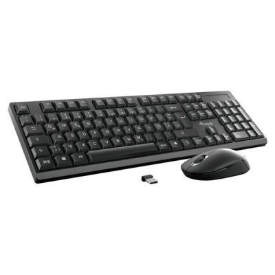 TECLADO EQUIP LIFE WIRELESS COMBO 2.4GHZ COLOR NEGRO 245221