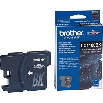 CARTUCHO TINTA BROTHER LC1100BK NEGRO 450 PAGINAS DCP- 385C/ DCP-585CW/ DCP-6690CW/ MFC-490CW