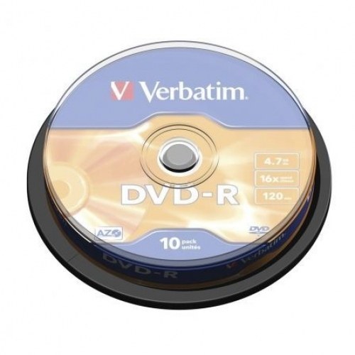 DVD-R Verbatim Advanced AZO 16X/ TarrinA10uds