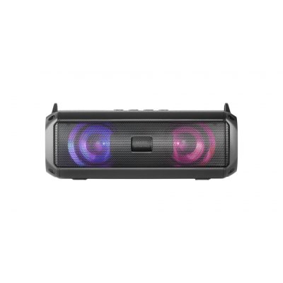MSB-XT, Altavoz Portátil + Barra de Sonido 2en1, Iluminación RGB Dinámica, Sistema de Sonido 4 Drivers 20W, Altavoz Bluetooth 5.3 + AUX/MicroSD/USB/Radio FM, Negro