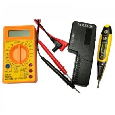 KIT MULTIMETRO + BUSCAPOLOS + DETECTOR METAL