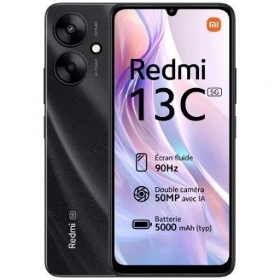 Smartphone Xiaomi Redmi 13C 4GB/ 128GB/ 6.74/ 5G/ Negro