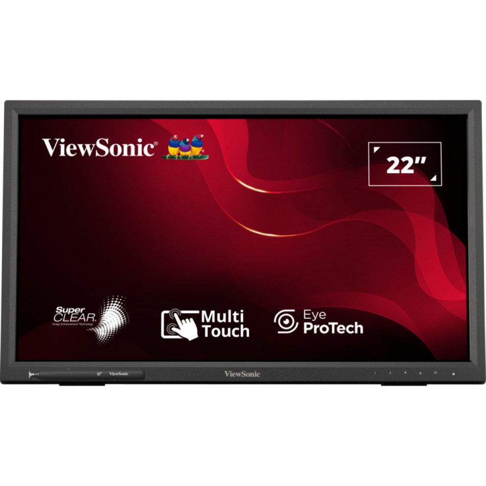 Viewsonic TD2223-2 pantalla para PC 55,9 cm (22) 1920 x 1080 Pixeles Full HD LCD Pantalla táctil Negro