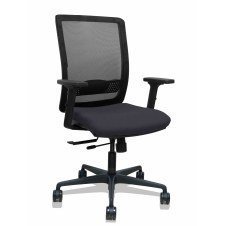 Piqueras y Crespo Silla Haches traslack malla negra asiento bali negro brazos 2D ruedas 65