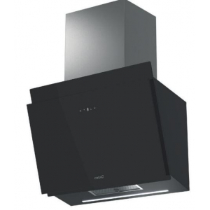 Campana decorativa de pared inclinada Cata THALASSA PRO 600 GBK, vertical, 60 cm, 842 m3/h, clase A+++, 6 velocidades + intensiva, 69dB, cristal negro
