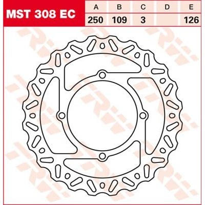 Discos de freno EC TRW MST308EC