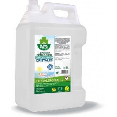Trébol Verde Limpiador Cristales Ecologico 5 L
