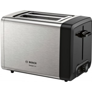 Tostador Bosch TAT4P420, 2 ranuras, 970W, inox