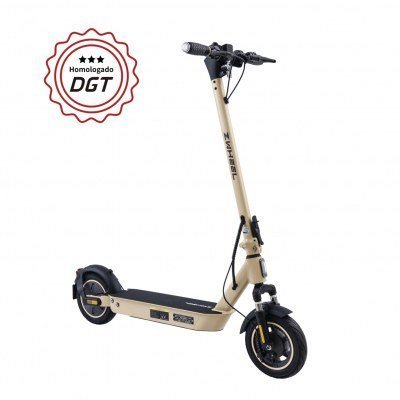Zwheel ZFox Max Autumn Sunrise Patinete Electrico Motor 400W - Homologado DGT - Velocidad hasta 25Km/h - Autonomia hasta 50km - 3 Modos de Conduccion - Carga Maxima 100kg - Ruedas 10