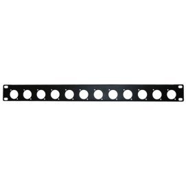 Panel para rack 19 pulgadas 1 U para instalar 12 zócalos XLR Fonestar FRP-31XLR
