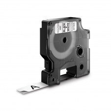 Dymo D1 Cinta para rotuladora negro sobre blanco 12mm x 5.5m etiquetas durables