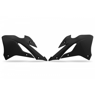 UFO Radiator Covers - Black Kawasaki KX85 KA04758#001