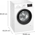 Lavadora Siemens WM14N292EP, 9 kg, 1400 rpm, clase A, blanco - imagen 7